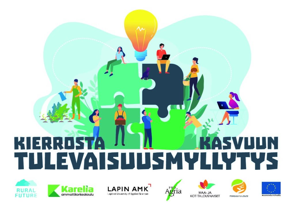 Kierrosta kasvuun -tulevaisuusmyllyksen mainoskuva