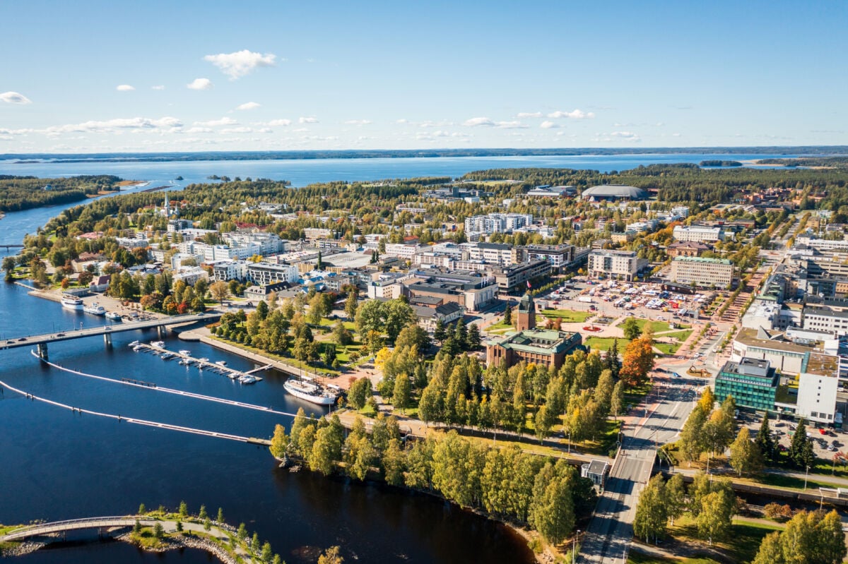 Ilmakuva Joensuun kaupungista