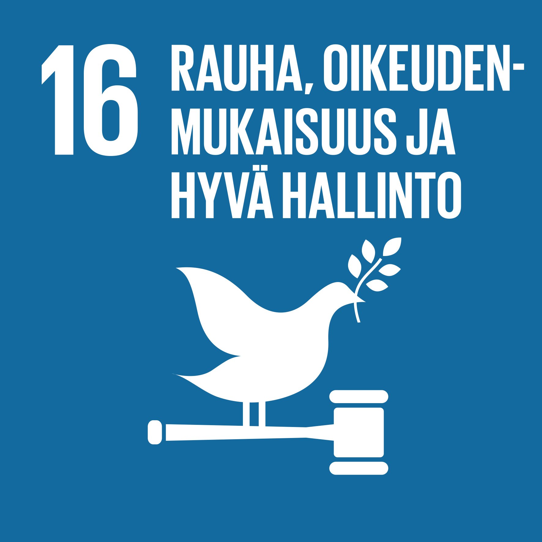 16 Rauha, oikeudenmukaisuus ja hyvä hallinto